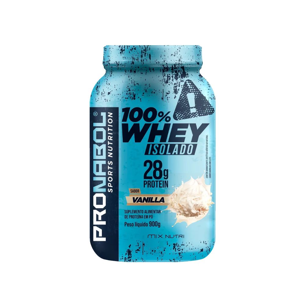 img Proteina Whey 100% Isolado 900g Pote Mix Nutri Pronabol