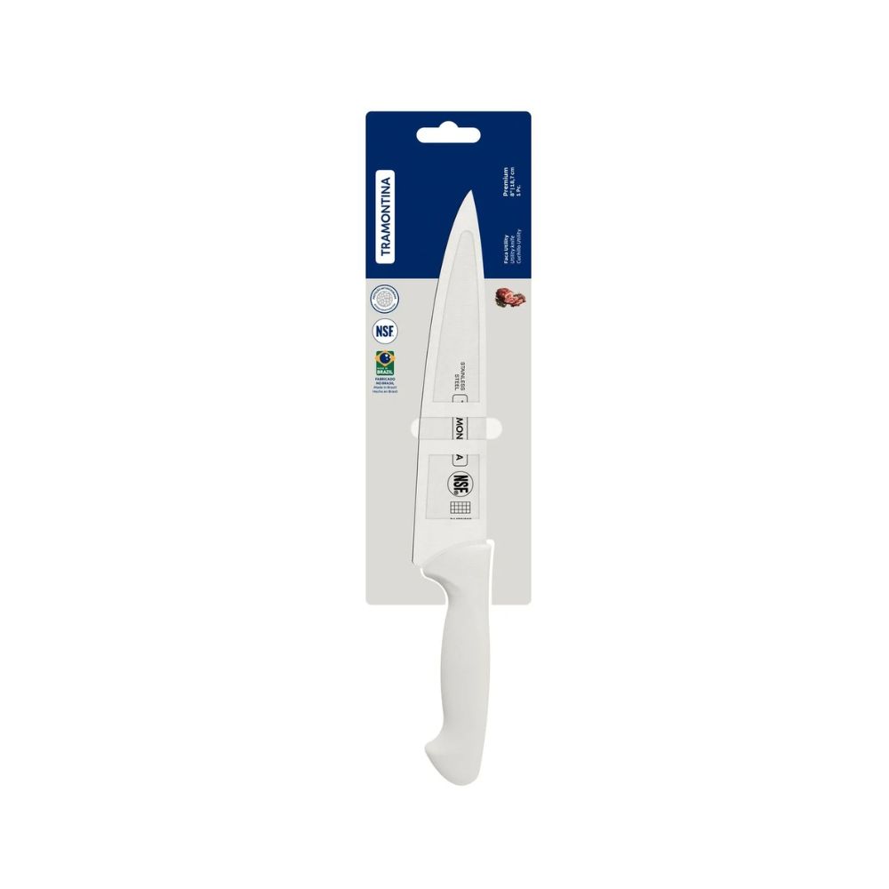 Cuchillo Utility Tramontina Premium Blanco 8"