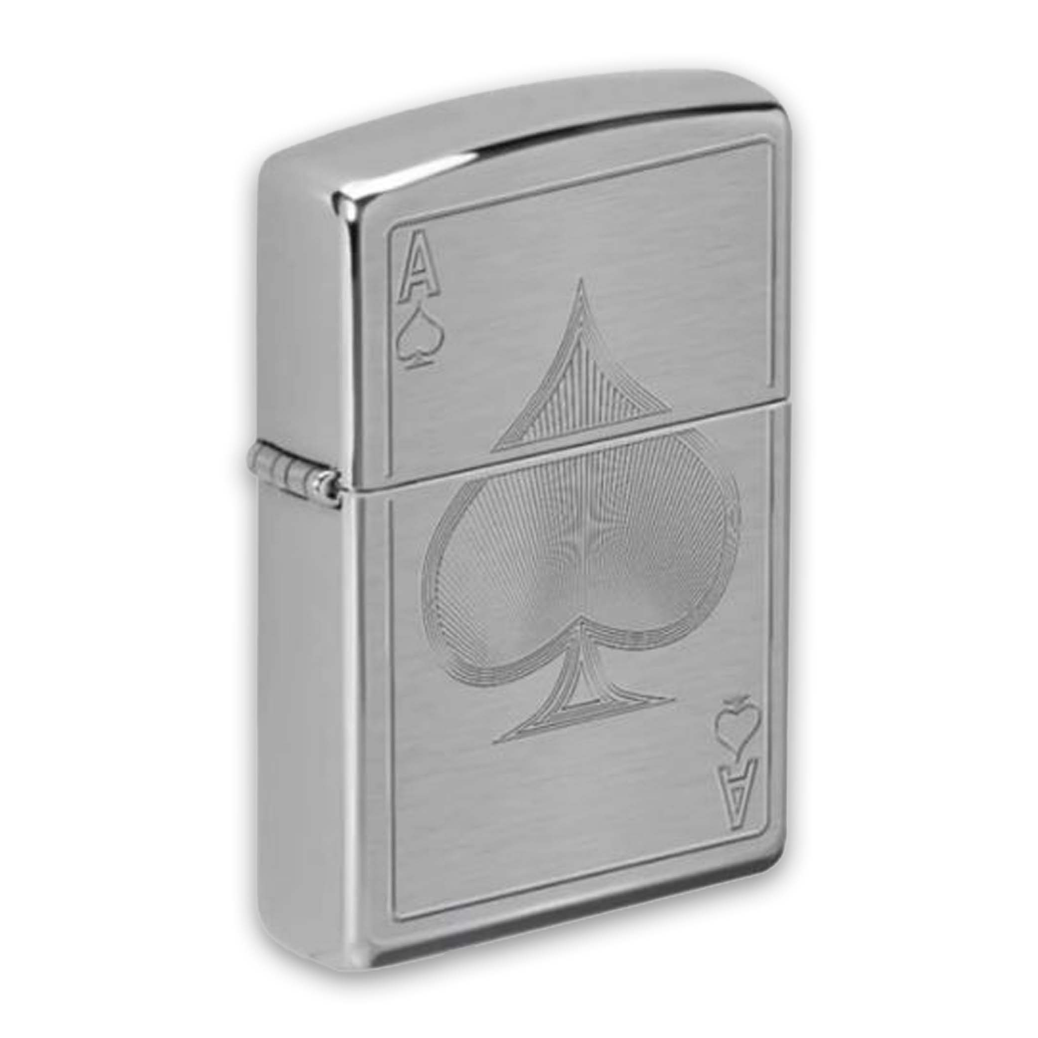 img Encendedor Zippo As De Espada Cromo Cepillado - Cod 49418