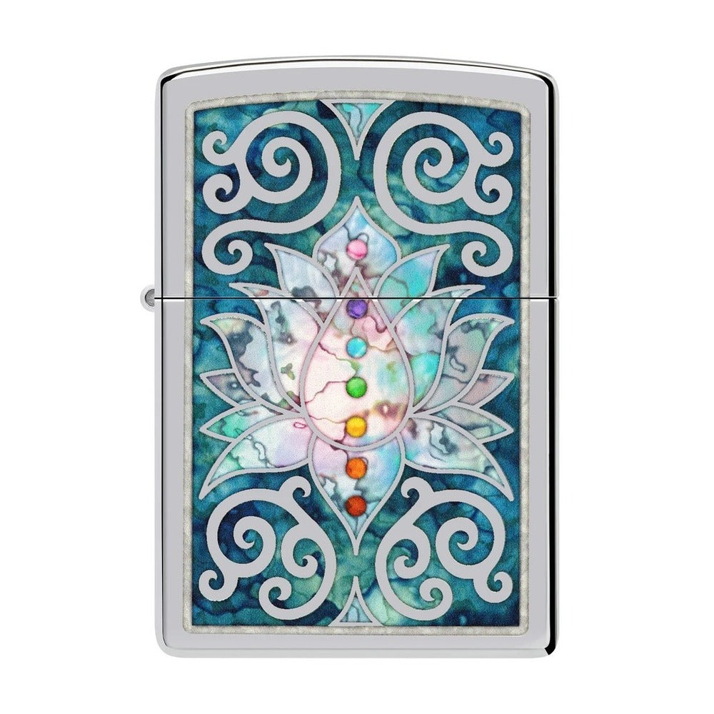 img Encendedor Zippo Diseño de flor de loto 48592