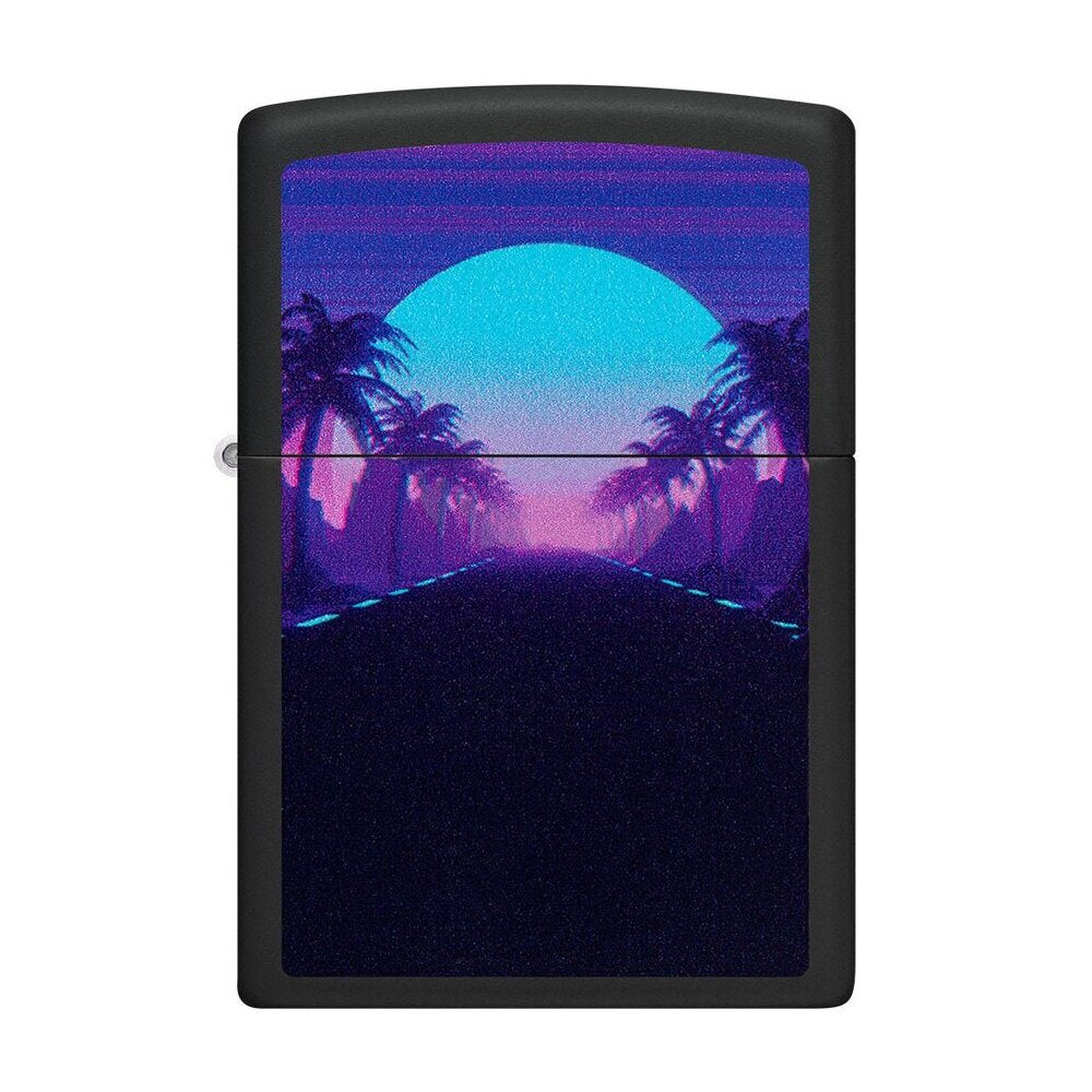 img Encendedor Zippo Diseño de luz negra al atardecer 49809