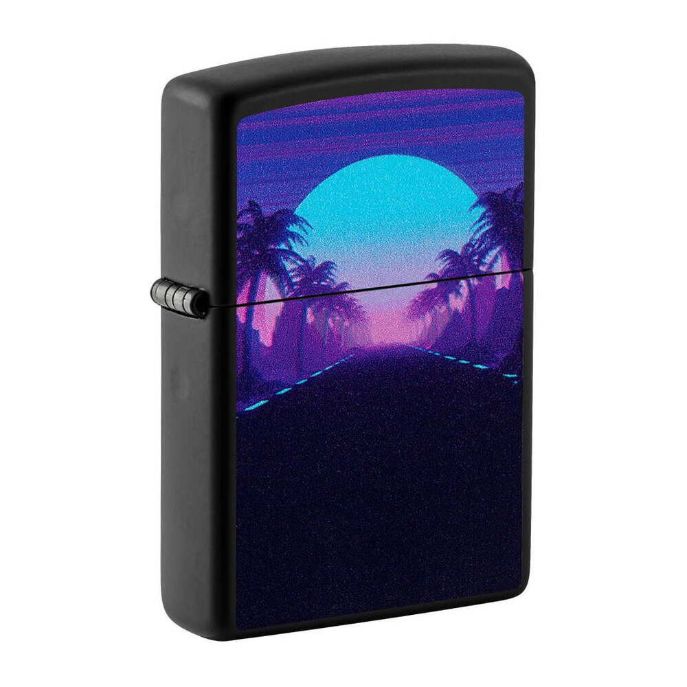 img Encendedor Zippo Diseño de luz negra al atardecer 49809