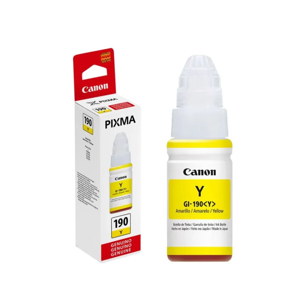 img Tinta GI-190 Canon Color Amarillo - Botella de 70ml