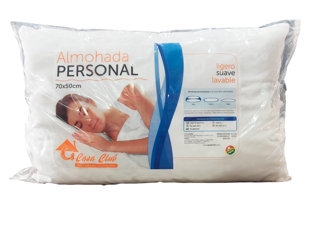 Combo 2 Almohadas de Fibra Personal  Alzer
