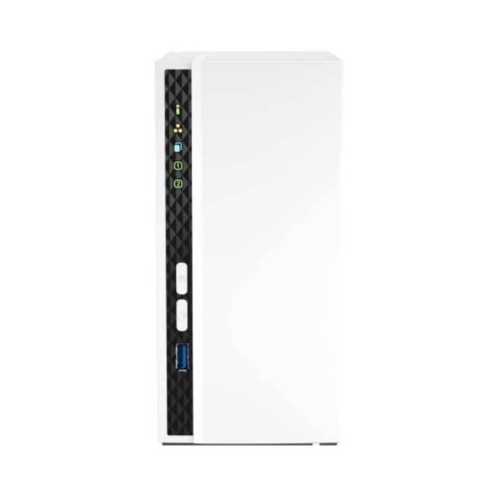 img Servidor NAS Qnap de 2 Bahias Procesador ARM Cortex-A55 con 2GB RAM 1 Puertos GbE 1 Puerto USB 3.2 TS-233-US