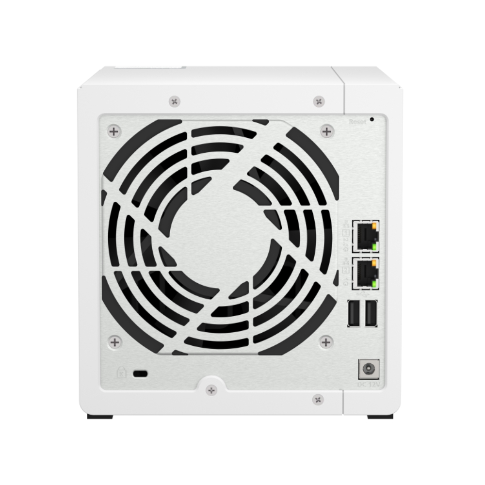 img Servidor NAS Qnap de 4 Bahias Procesador ARM Cortex-A55 con 4GB RAM 1 Puerto 2.5GbE 1 Puerto GbE 3 Puertos USB TS-433-4G-US