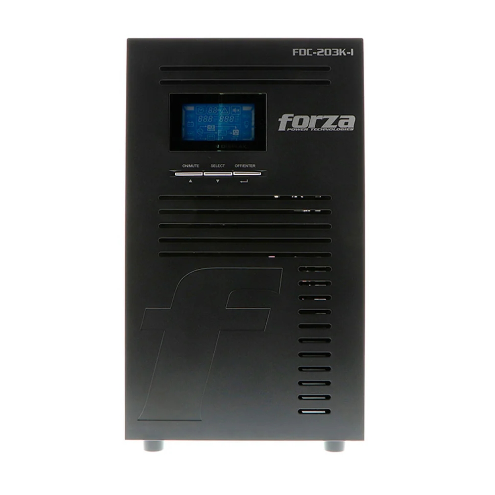 img UPS En Linea Forza 3KVA 3KW Pantalla LCD Comunicacion USB SNMP RS232 con 9 Salidas IEC FDC-203K-I