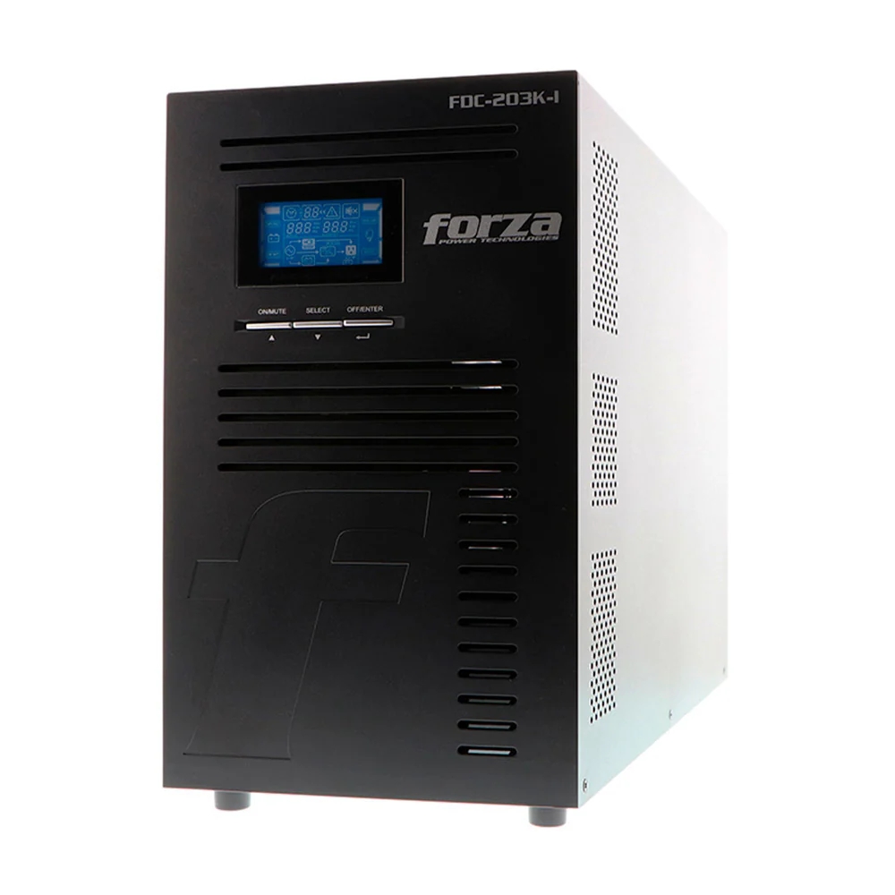 img UPS En Linea Forza 3KVA 3KW Pantalla LCD Comunicacion USB SNMP RS232 con 9 Salidas IEC FDC-203K-I