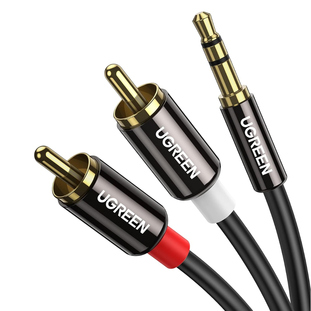 Cable de Audio Ugreen Estereo 3.5mm a 2 RCA de 3M de Longitud 10590