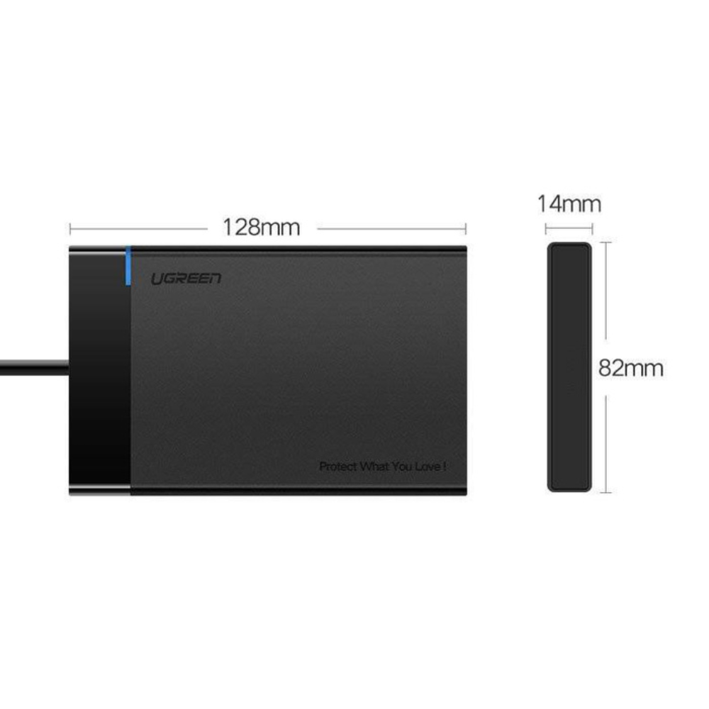 img Case Externo Ugreen USB-A 3.0 a HDD SSD 2.5" Sata 5Gbps Capacidad 6TB con Aceleracion UASP 30847