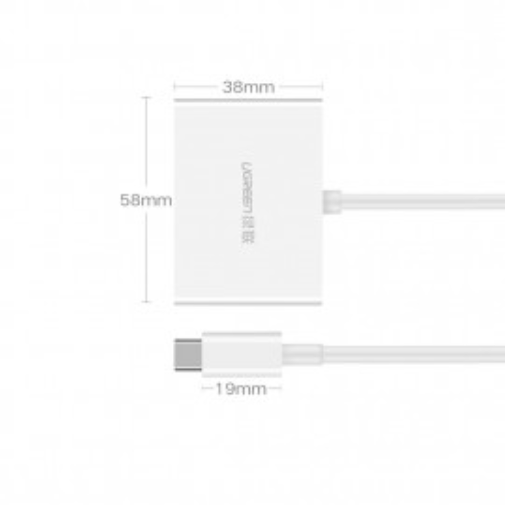 img Conversor Adaptador Ugreen de USB-C a VGA y HDMI 1.4 30843