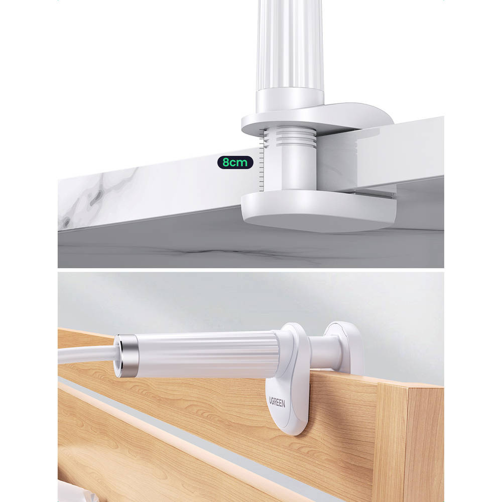 img Soporte Ugreen Multifuncion Flexible para Telefonos de 4" hasta 7.2" color Blanco 30488