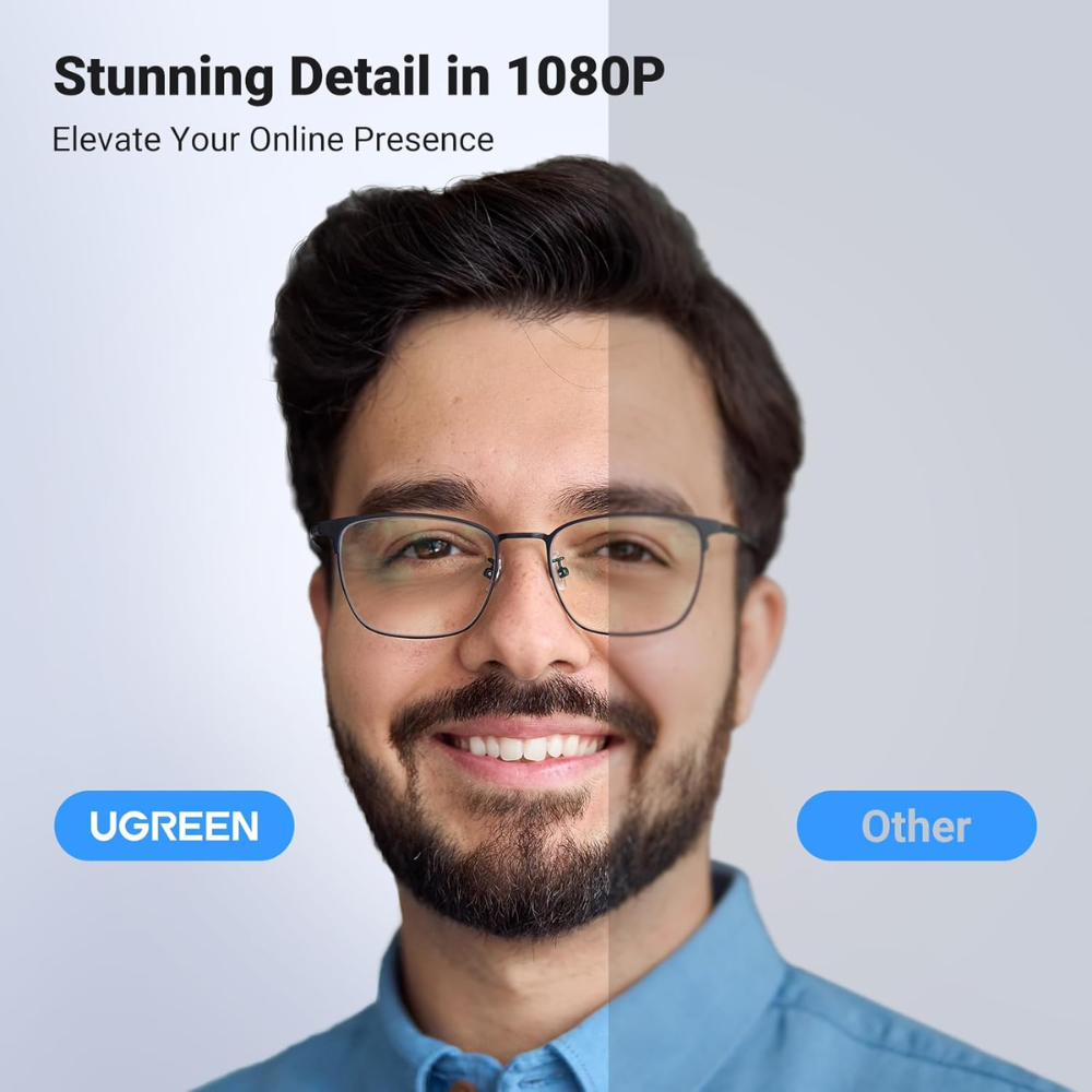 img Camara Web Ugreen Full HD 1080p 30FPS Zoom Optico Microfono Dual con Cancelacion de Ruido Correccion de Luz Compatible con Windows MAC y Android 15728