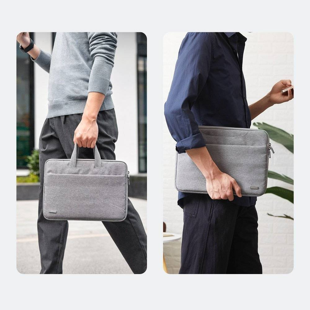 img Funda Ugreen para Portatil hasta 15.6" Material Impermeable con Varios Bolsillos color Gris 30325