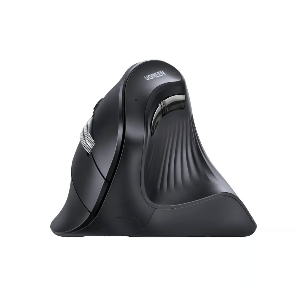 Mouse Ugreen Inalambrico Dual Vertical conecta hasta 3 Dispositivos en Simultaneo Bluetooth 5.0 y USB-A 2.4GHz compatible con Windows MAC Android y Chrome OS hasta 4000 DPI 25444