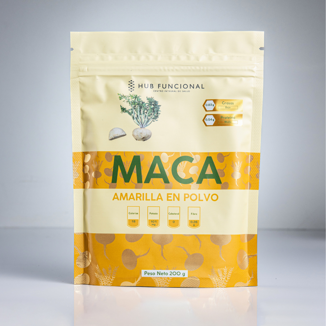 Nutracéutico Maca Amarilla Suplementación Nutracéutica Hub Funcional