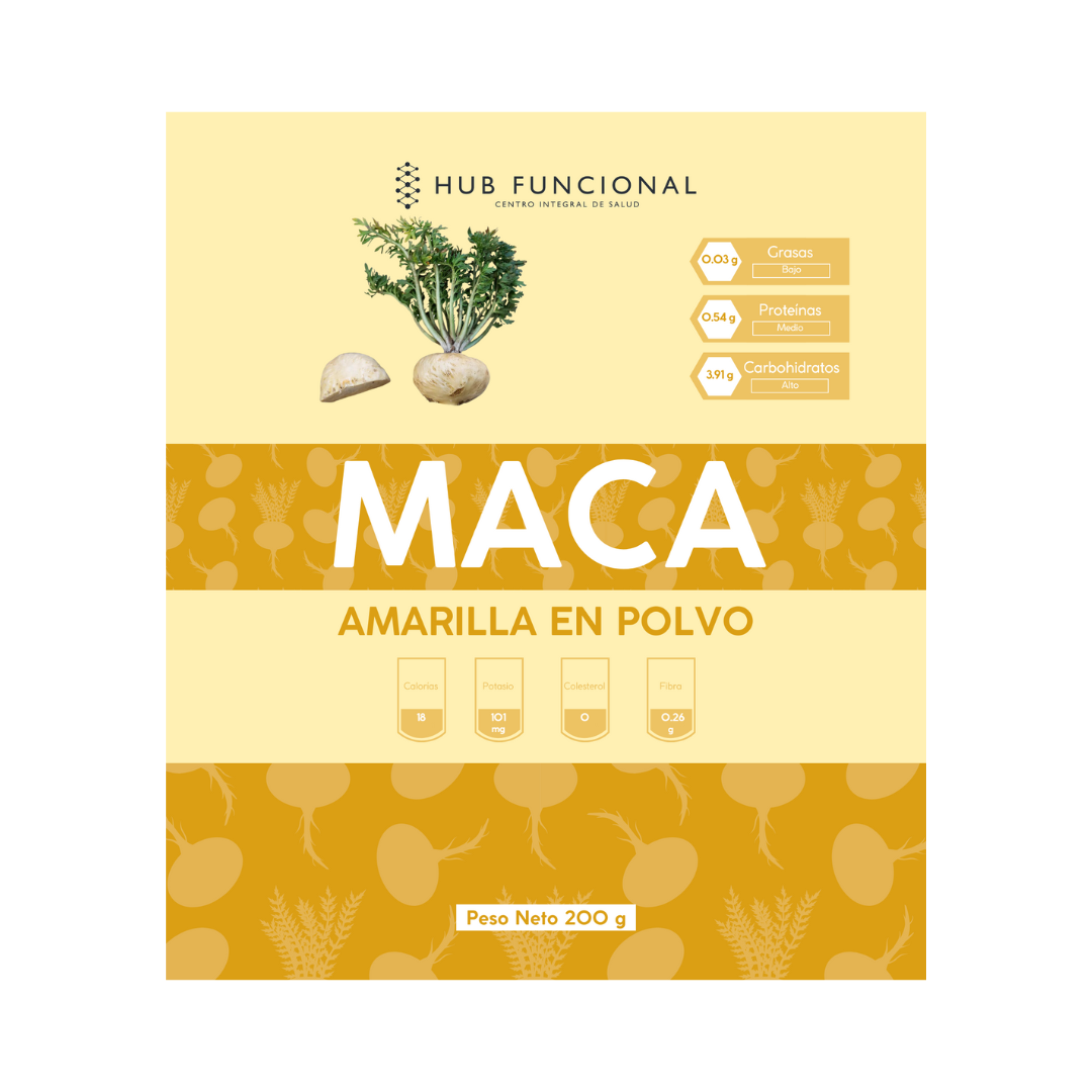 img Nutracéutico Maca Amarilla Suplementación Nutracéutica Hub Funcional