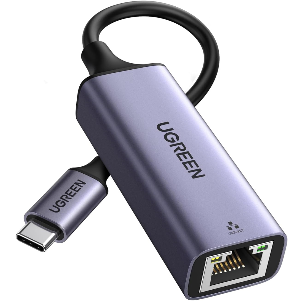 Adaptador USB-C Ugreen a Red Ethernet 10/100/1000Mbps Compatibilidad Amplia 50737