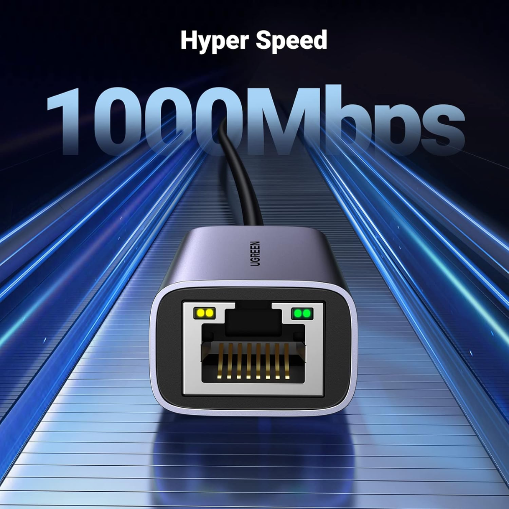 img Adaptador USB-C Ugreen a Red Ethernet 10/100/1000Mbps Compatibilidad Amplia 50737