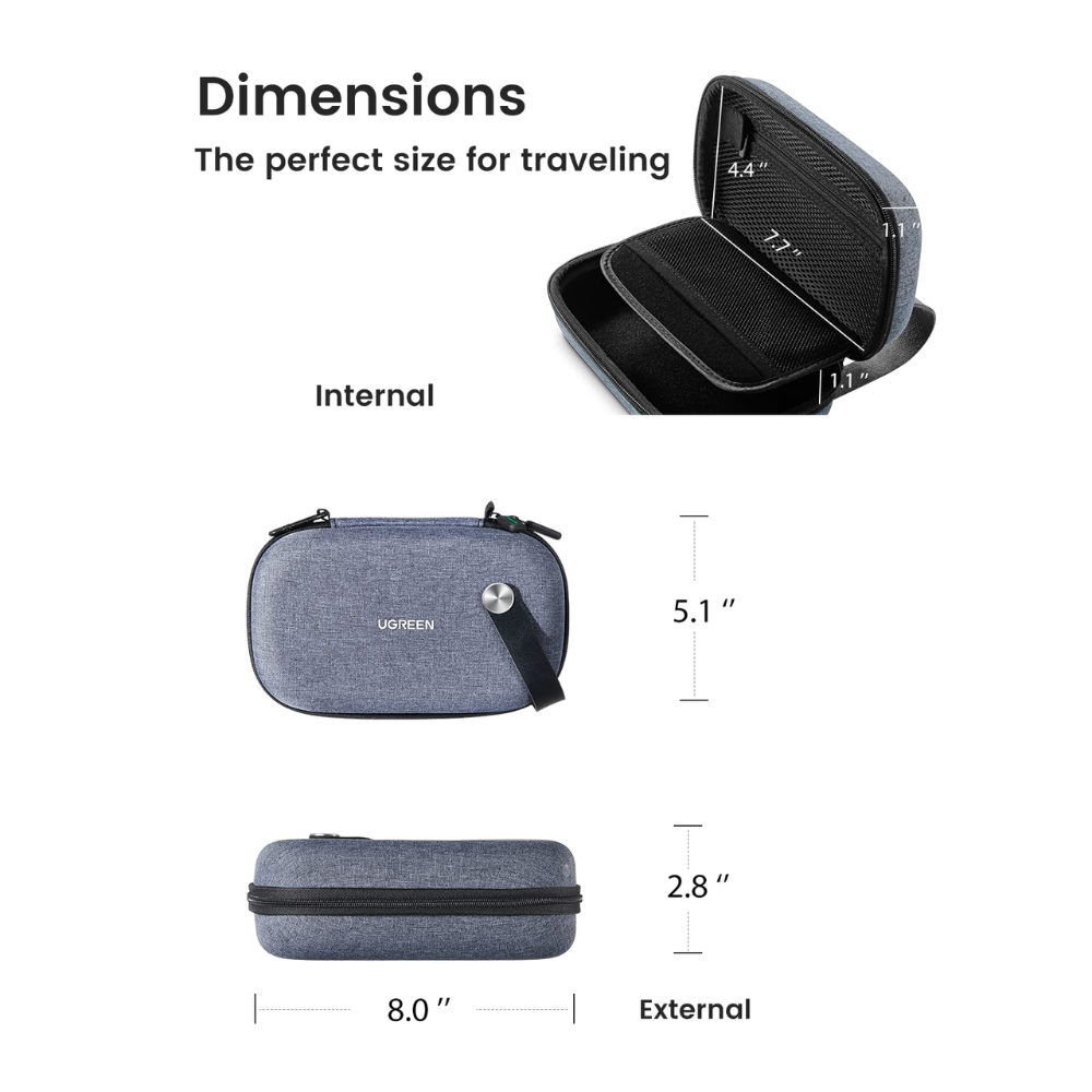 img Bolso para Accesorios Ugreen Organizador de Cables Impermeable 50903