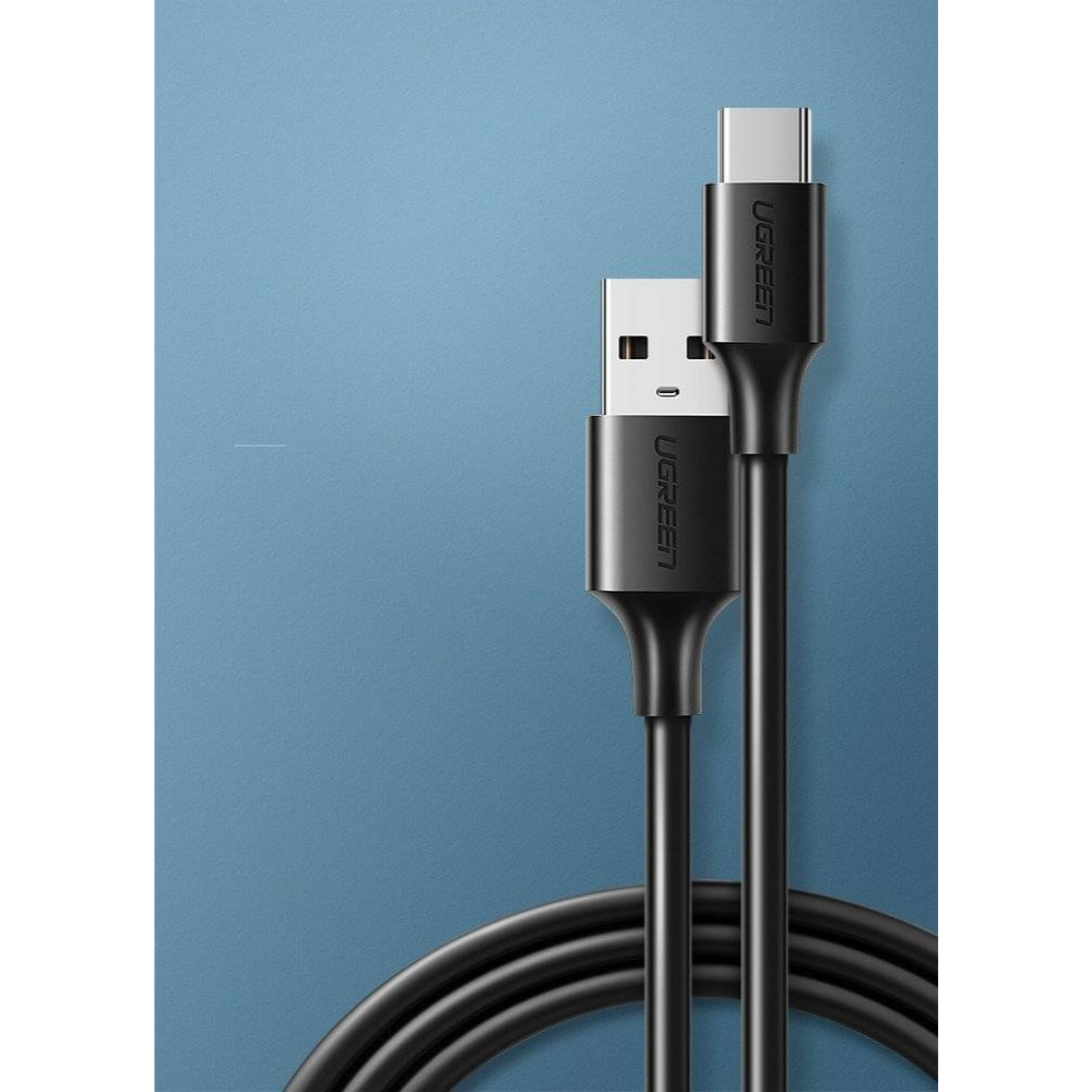 img Cable Ugreen USB-A 2.0 a USB-C Carga Rapida 5V 3Amp Transferencia hasta 480Mbps Compatible con QD3.0 de 1M color Negro 60116