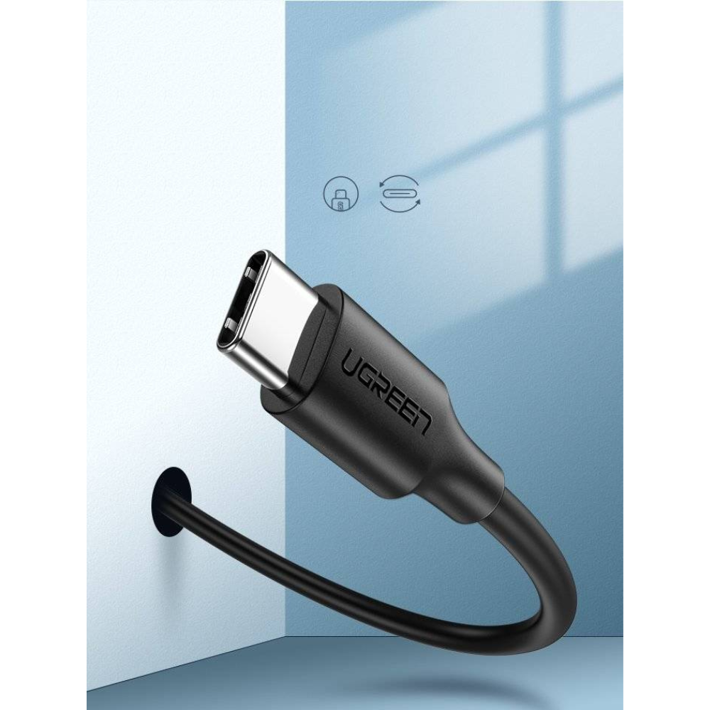 img Cable Ugreen USB-A 2.0 a USB-C Carga Rapida 5V 3Amp Transferencia hasta 480Mbps Compatible con QD3.0 de 1M color Negro 60116
