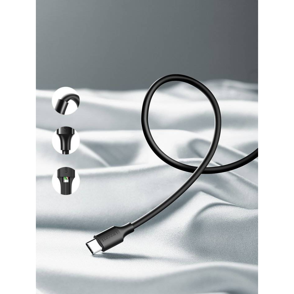 img Cable Ugreen USB-A 2.0 a USB-C Carga Rapida 5V 3Amp Transferencia hasta 480Mbps Compatible con QD3.0 de 1M color Negro 60116