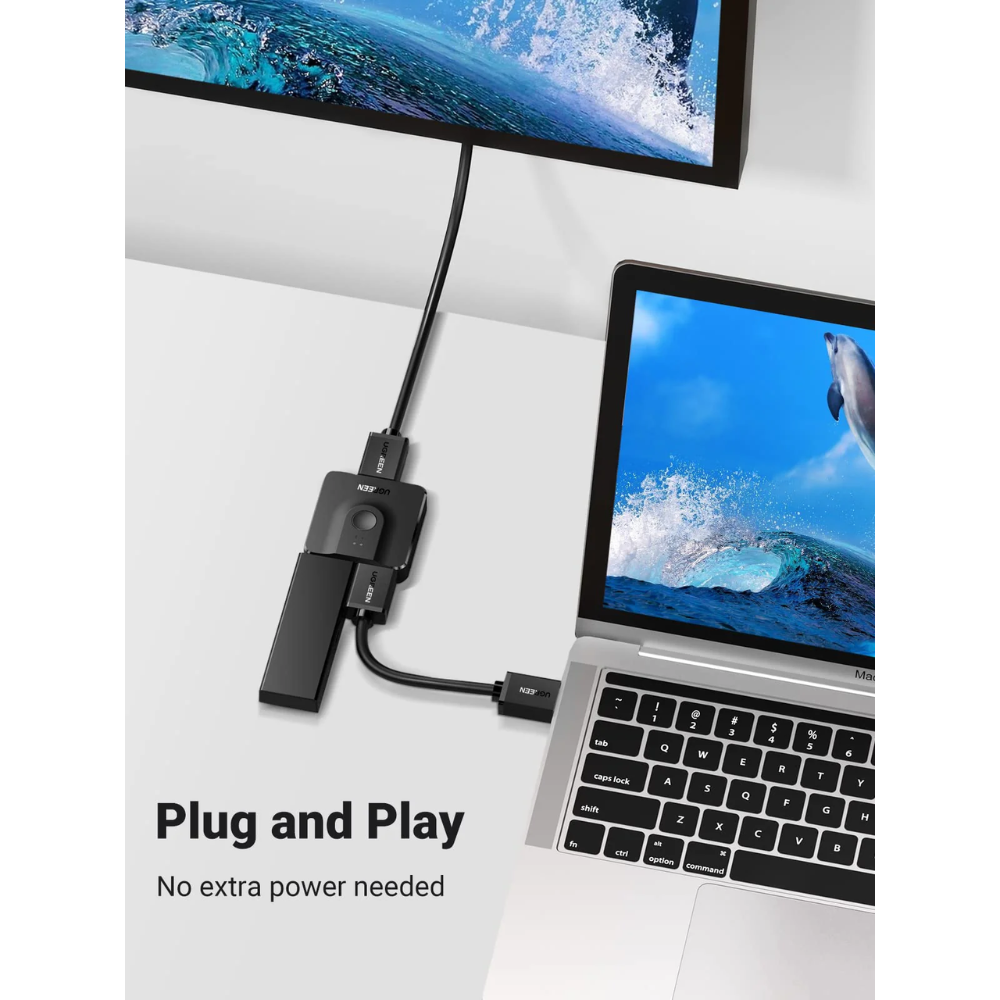img Conmutador Bidireccional HDMI 2.0 4K 60Hz 2en1 Soporta 1080P hasta 40M 50966