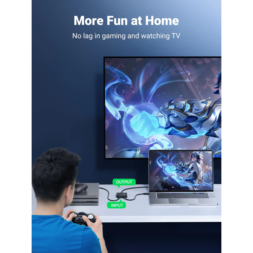 img Conmutador Bidireccional HDMI 2.0 4K 60Hz 2en1 Soporta 1080P hasta 40M 50966