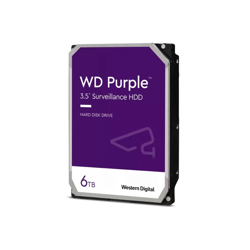 img Disco Duro Western Digital Purpura 6TB 5400RPM Sata 6GB/s 3.5" Trabajo 24/7 para Videovigilancia CCTV WD64PURZ