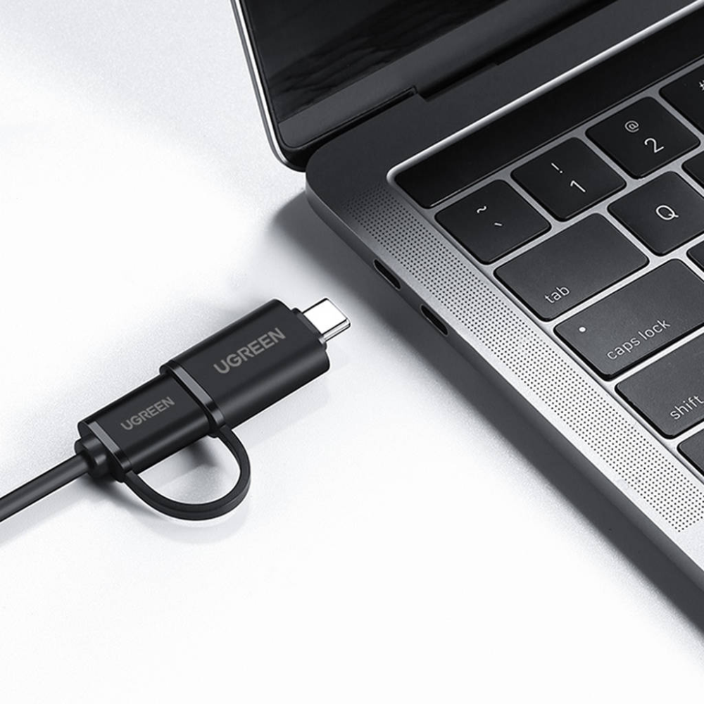 img Hub USB-A 3.0 con Adaptador tipo-C con 4 Puertos USB-A color Negro 40850