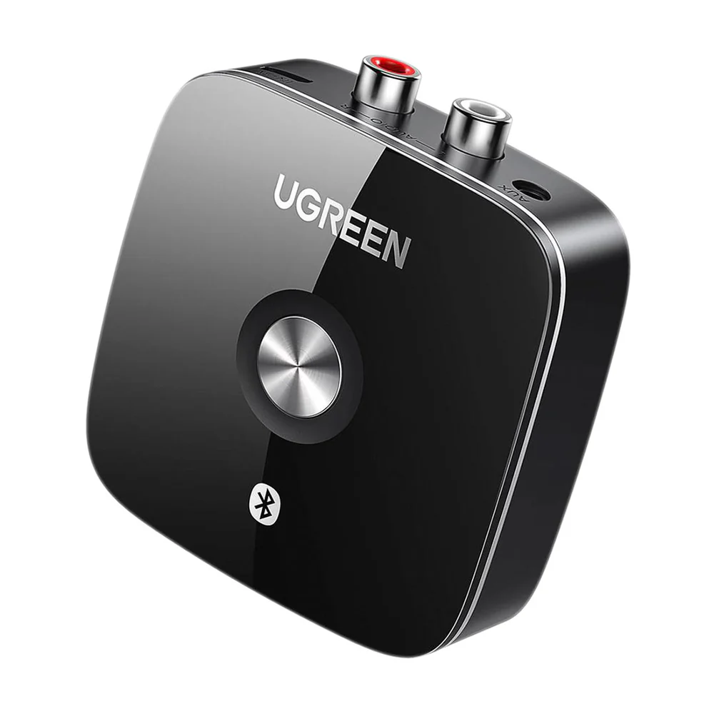 Receptor de Audio Ugreen Bluetooth Inalambrico 5.1 con 3.5mm y 2 puertos RCA 40759