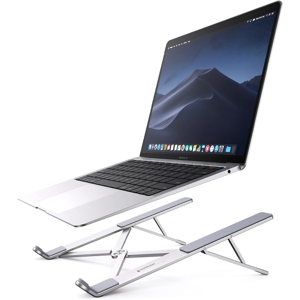 img Soporte para Laptop Ugreen de Aluminio Diseño Ergonomico y Plegable soporta hasta 17.3" con 5 Alturas Regulables 40289