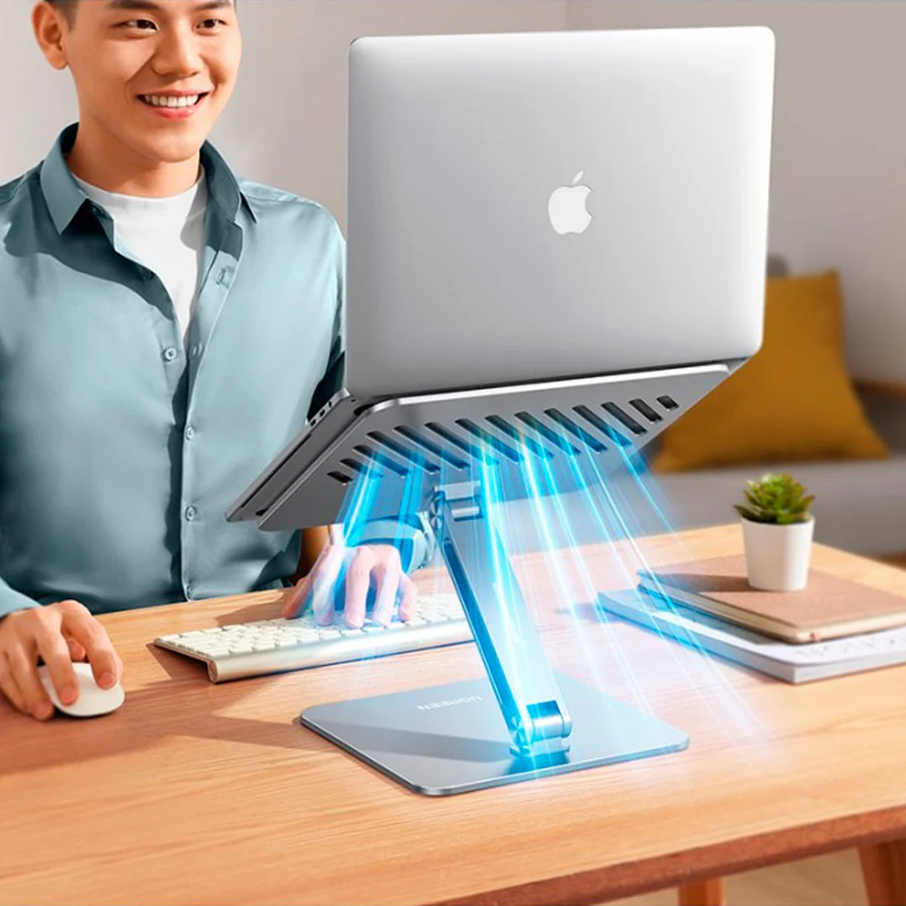 img Soporte Ugreen Ajustable para Laptop hasta 17.3" hasta 5Kg color Plateado 40291