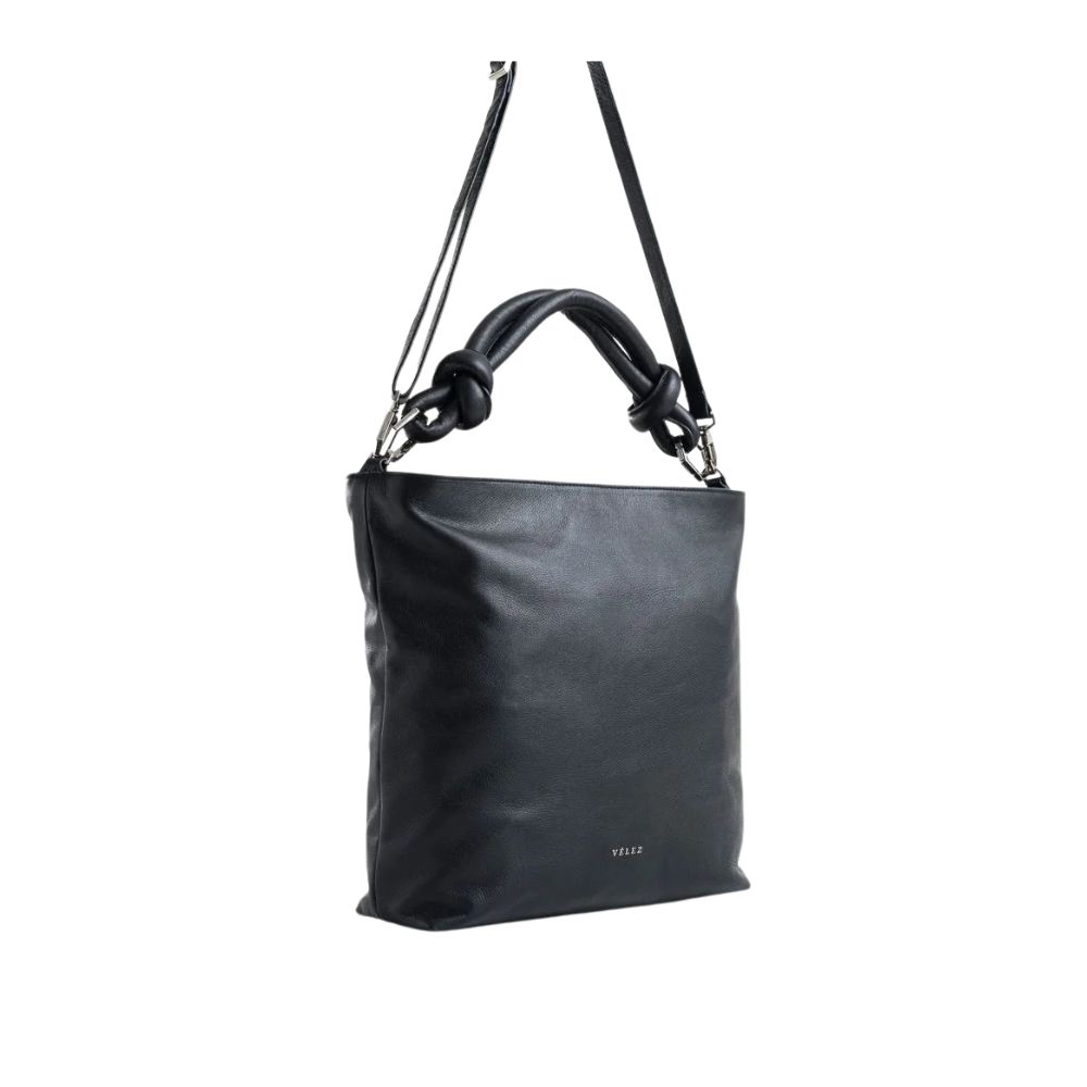 img Bolso de Cuero Negro Vélez 
