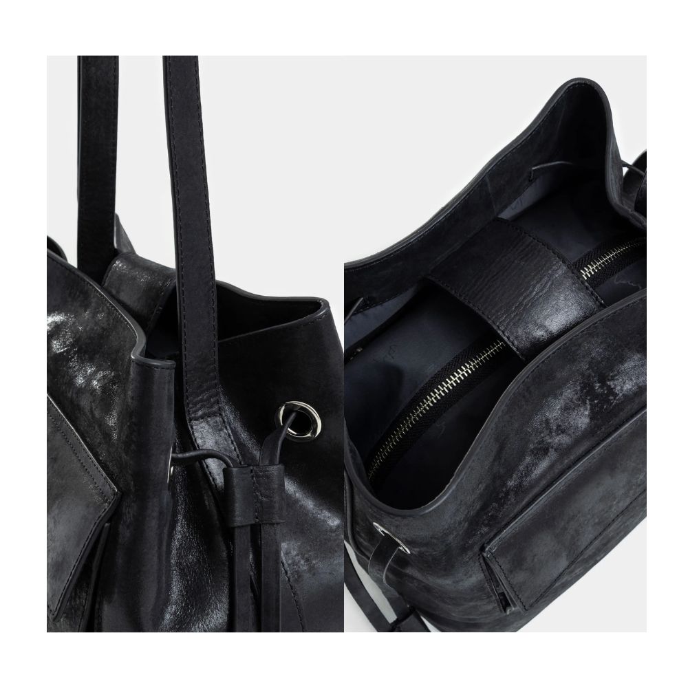img Cartera de Cuero Negro Vélez