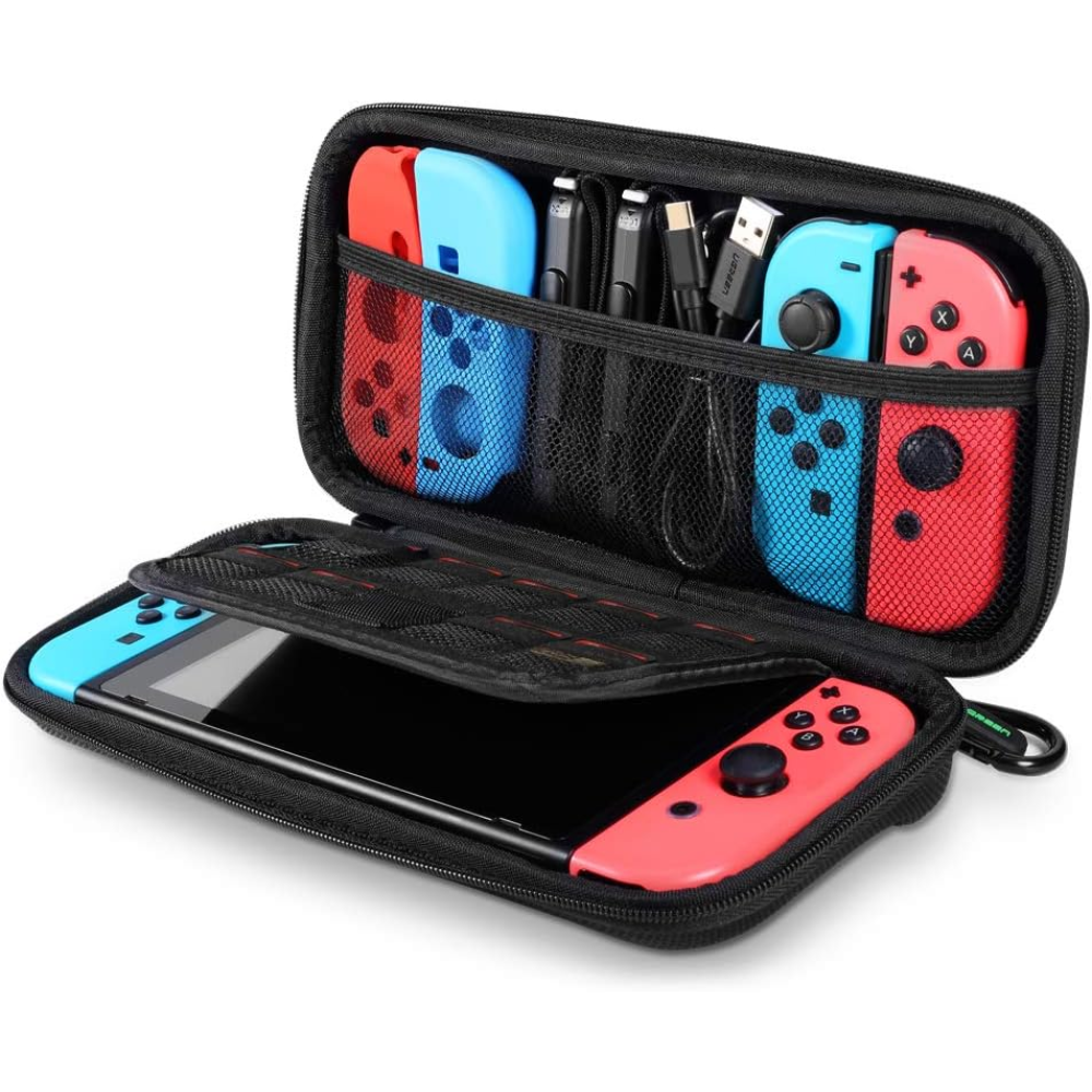 Estuche Ugreen para Nintendo Switch Lite Transporte Rigido Portatil con Asa Comoda y un Mosqueton 50974