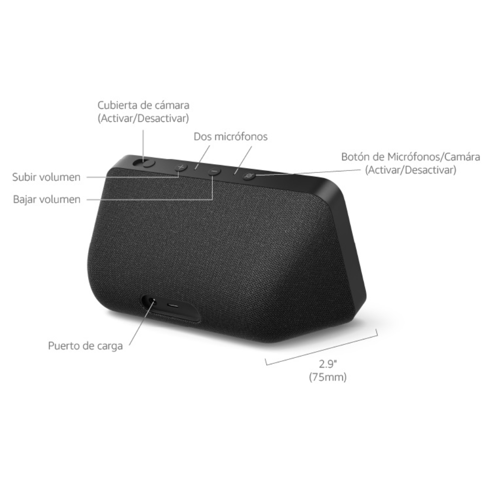 img Asistente Virtual Amazon Echo Show 5 2da Gen Pantalla Inteligente Color Negro 840080509914