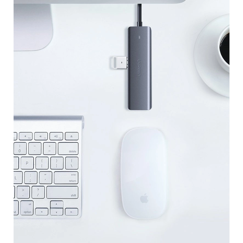 img Hub USB-C Ugreen 4 USB-A 3.0 y 1 USB-C solo para Datos Longitud del cable 15cm 70336