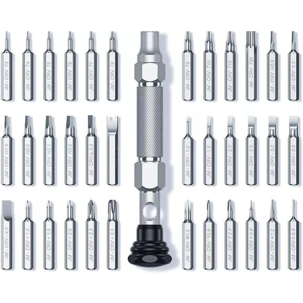img Set de Destornilladores Ugreen 38 en 1 Material de Aluminio Brocas de Forja de Acero para reparar Telefonos y Equipos Electronicos 80459
