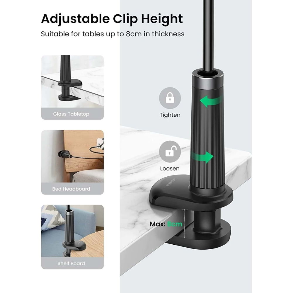 img Soporte Ugreen Multifuncion Flexible compatible con Telefono de 4" a 7.2" 80906