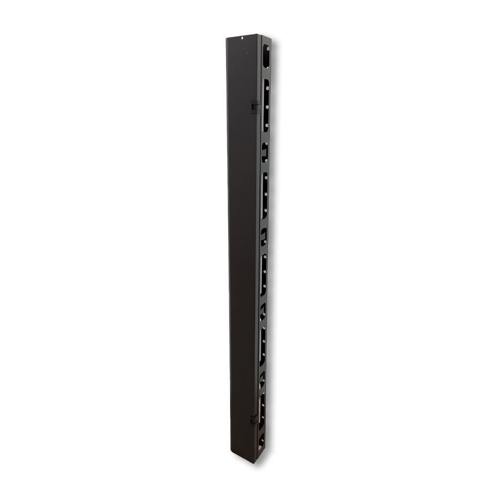Organizador de Cable GLC Vertical de 1.2M con Tapa 19" con 5 anillas Individuales GLC-ORGCR-003