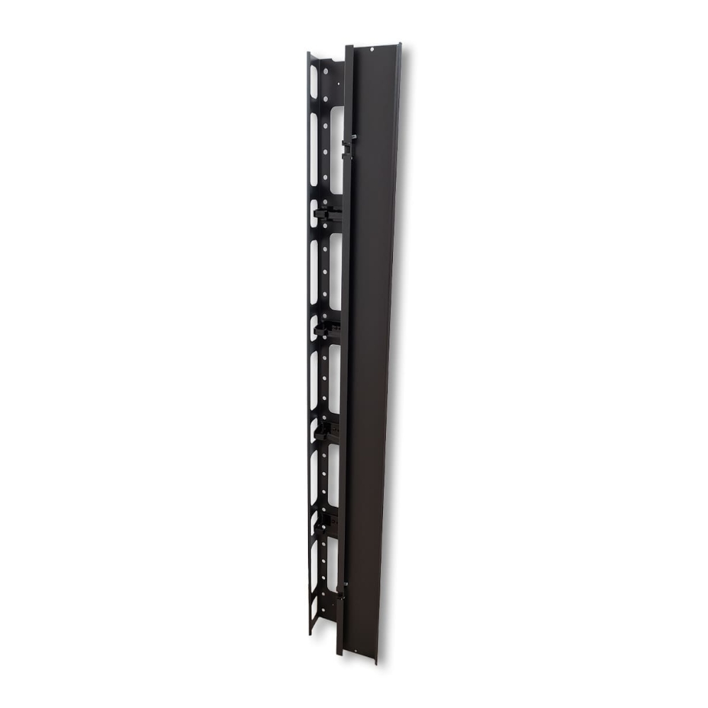 img Organizador de Cable GLC Vertical de 1.2M con Tapa 19" con 5 anillas Individuales GLC-ORGCR-003