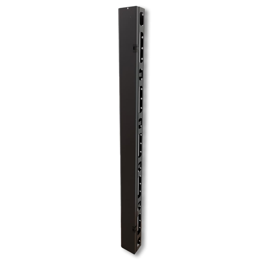 Organizador de Cable GLC Vertical de 1.6M con Tapa 19" con 5 anillas Individuales GLC-ORGCR-004