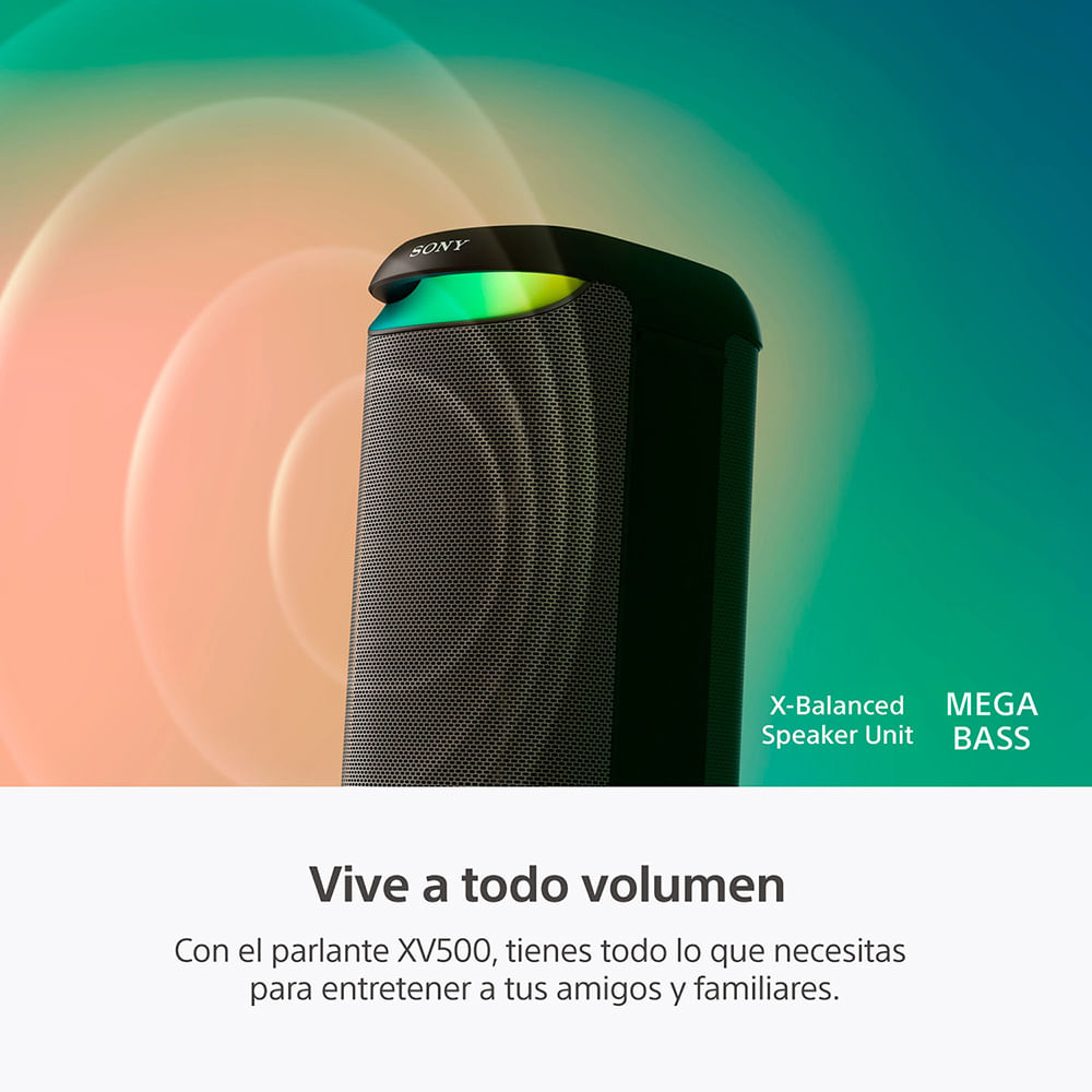 img Parlante Bluetooth para Fiestas XV500 Sony de la Serie X