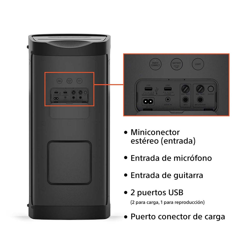 img Parlante  Sony Bluetooth Portátil XP700 de la Serie X