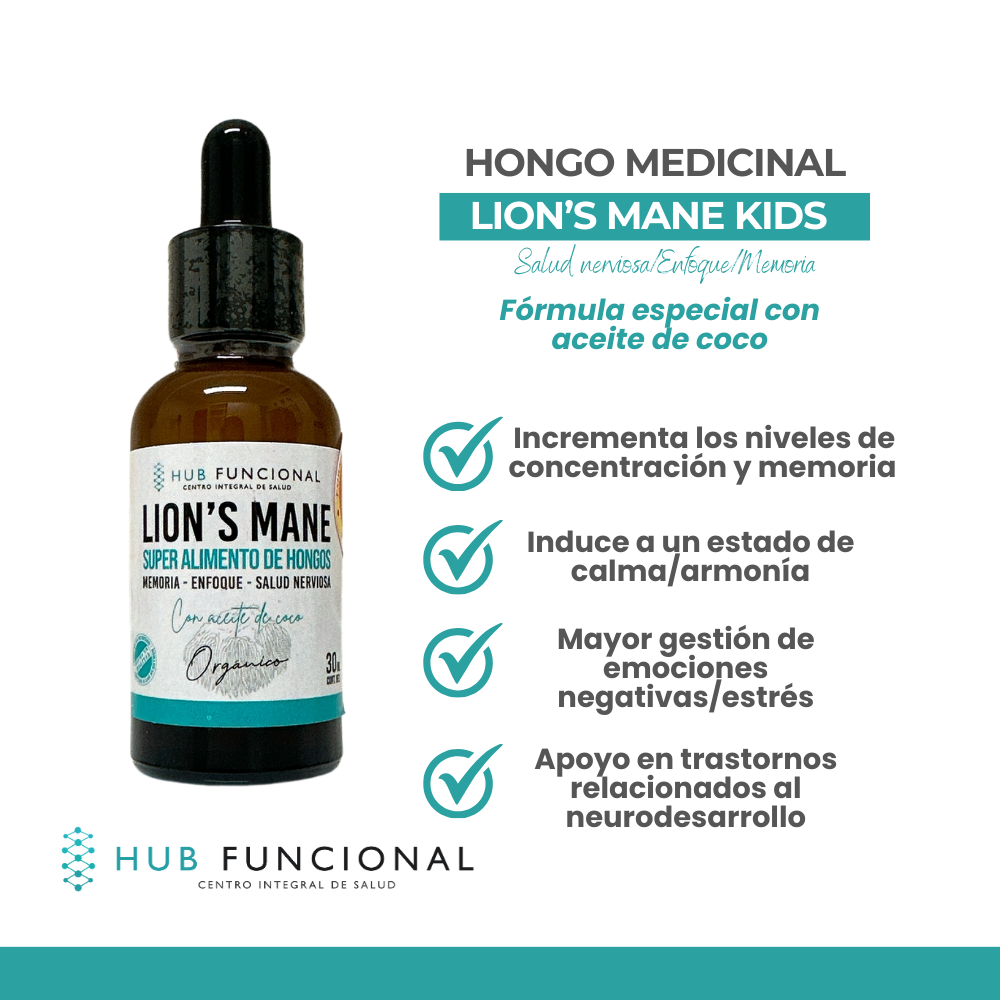img Hongo Medicinal Hub Funcional Lion's Mane Kids
