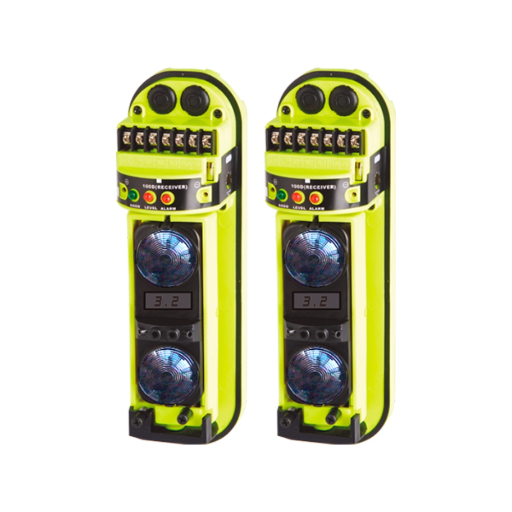 img Fotocelula Dimax hasta 100 Metros con 2 Haces de Luz IR Alimentacion 10 a 28 Vdc Salida NO NC 4CH Seleccionables X002