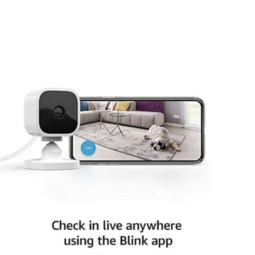 img Kit de 2 Camaras inteligente Amazon Blink Mini Video 1080P Audio 2 vias Deteccion de Movimiento Color Blanco 840080594484