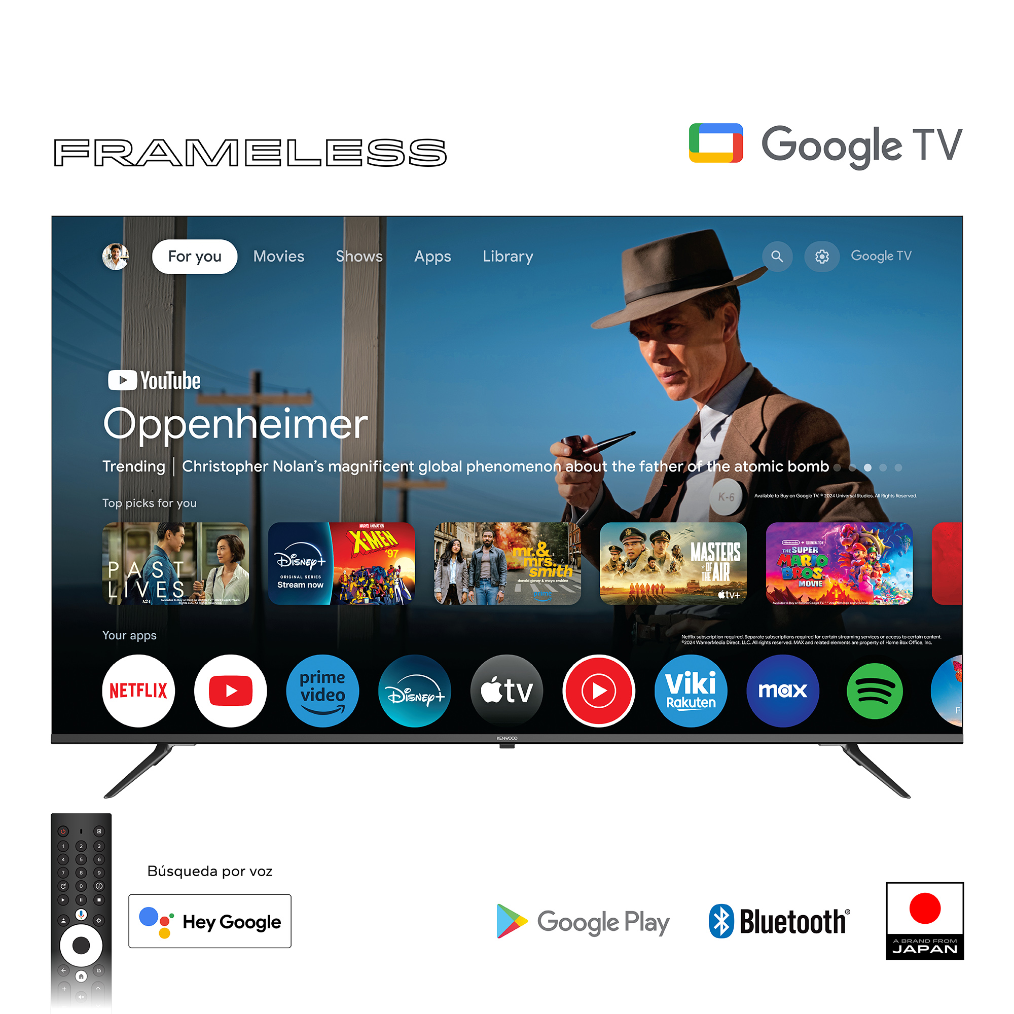 img Televisor Kenwood de 70" 4K Google TV